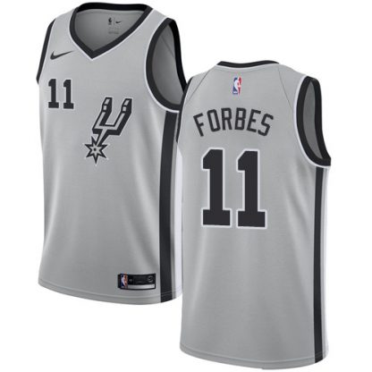 Nike San Antonio Spurs #11 Bryn Forbes Silver NBA Swingman Statement Edition Jersey