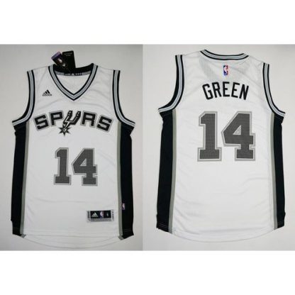 Revolution 30 San Antonio Spurs #14 Danny Green White Stitched NBA Jersey
