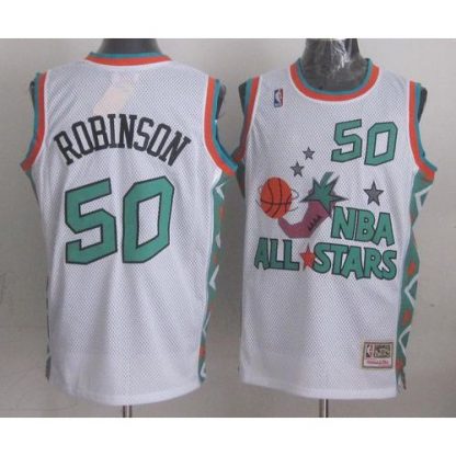 Mitchell And Ness San Antonio Spurs #50 David Robinson White 1996 All-Star Stitched NBA Jersey