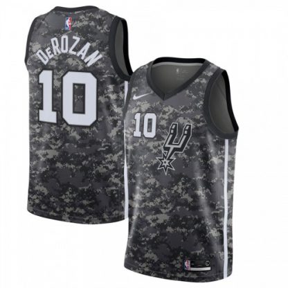 Men's San Antonio San Antonio Spurs #10 DeMar DeRozan Nike Black City Edition Swingman Jersey