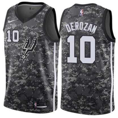 Nike San Antonio Spurs #10 DeMar DeRozan Black NBA Swingman City Edition 2018/19 Jersey