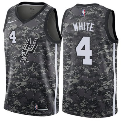 Nike San Antonio Spurs #4 Derrick White Black Youth NBA Swingman City Edition 2018/19 Jersey