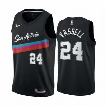 Nike San Antonio Spurs #24 Devin Vassell Black Youth NBA Swingman 2020-21 City Edition Jersey