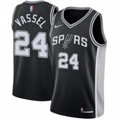 Nike San Antonio Spurs #24 Devin Vassell Black NBA Swingman Icon Edition Jersey