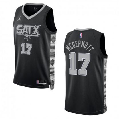 San Antonio San Antonio Spurs #17 Doug Mcdermott Unisex Nike Black 2022-23 Swingman Jersey - Statement Edition