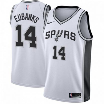Nike San Antonio Spurs #14 Drew Eubanks White NBA Swingman Association Edition Jersey