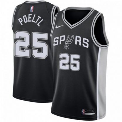 Nike San Antonio Spurs #25 Jakob Poeltl Black Women's NBA Swingman Icon Edition Jersey