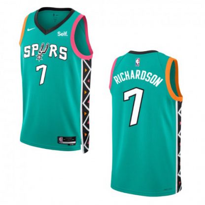 San Antonio San Antonio Spurs #7 Josh Richardson Unisex Nike Green 2022-23 Swingman Jersey - City Edition