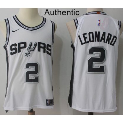 Nike San Antonio Spurs #2 Kawhi Leonard White NBA Authentic Association Edition Jersey