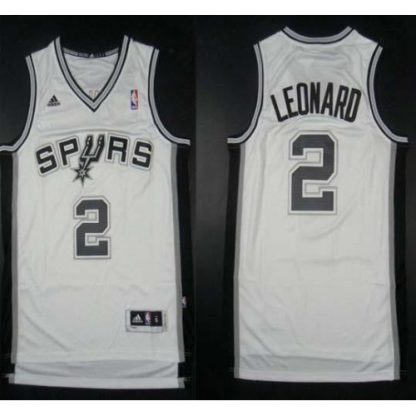 Revolution 30 San Antonio Spurs #2 Kawhi Leonard White Stitched NBA Jersey