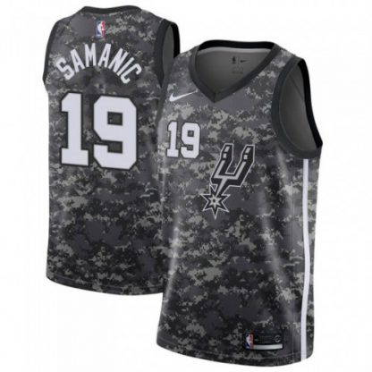 Nike San Antonio Spurs #19 Luka Samanic Black NBA Swingman City Edition 2018/19 Jersey