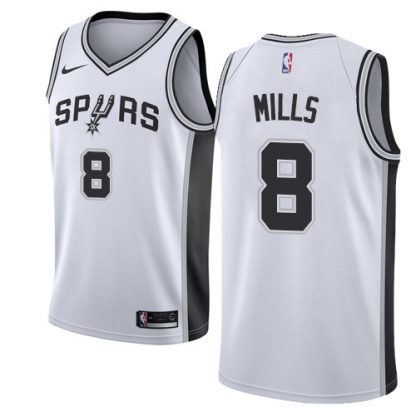 Nike San Antonio Spurs #8 Patty Mills White NBA Swingman Association Edition Jersey