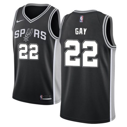 Nike San Antonio Spurs #22 Rudy Gay Black Youth NBA Swingman Icon Edition Jersey