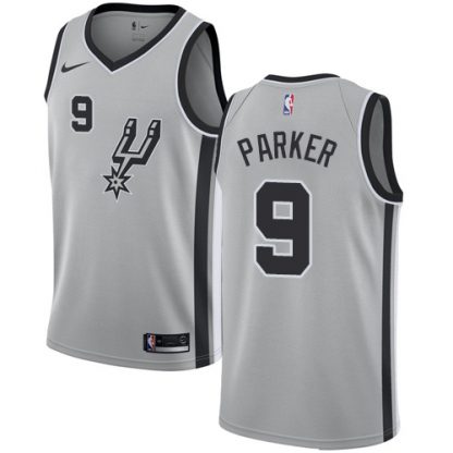 Nike San Antonio Spurs #9 Tony Parker Silver Youth NBA Swingman Statement Edition Jersey