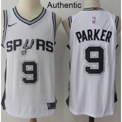 Nike San Antonio Spurs #9 Tony Parker White NBA Authentic Association Edition Jersey