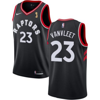 Nike Toronto Raptors #23 Fred VanVleet Black 2019 NBA Finals Champions Statement Edition NBA Swingman Jersey
