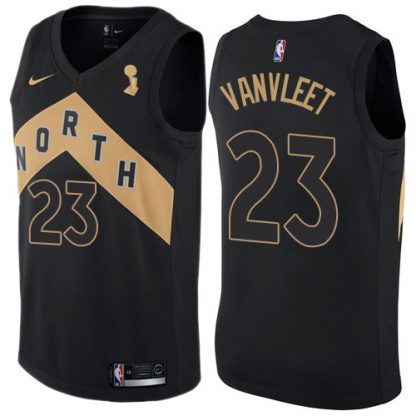 Nike Toronto Raptors #23 Fred VanVleet Black 2019 NBA Finals Champions NBA Swingman City Edition Jersey