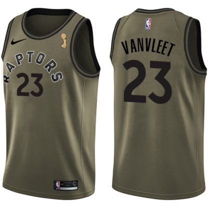 Nike Toronto Raptors #23 Fred VanVleet Green 2019 NBA Finals Champions NBA Swingman Salute to Service Jersey
