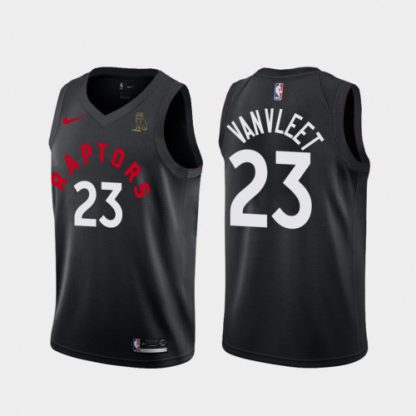 Toronto Toronto Raptors #23 Fred Vanvleet Black Toronto Raptors x OVO NBA Swingman Jersey
