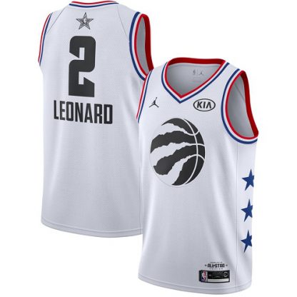 Toronto Raptors #2 Kawhi Leonard White NBA Jordan Swingman 2019 All-Star Game Jersey