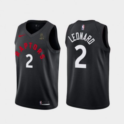Toronto Toronto Raptors #2 Kawhi Leonard Black Toronto Raptors x OVO NBA Swingman Jersey