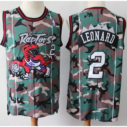 Mitchell And Ness Toronto Raptors #2 Kawhi Leonard Camo NBA Swingman Jersey