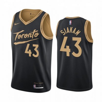 Nike Toronto Raptors #43 Pascal Siakam Black Youth NBA Swingman 2020-21 City Edition Jersey