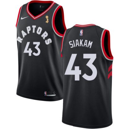 Nike Toronto Raptors #43 Pascal Siakam Black 2019 NBA Finals Champions Statement Edition NBA Swingman Jersey