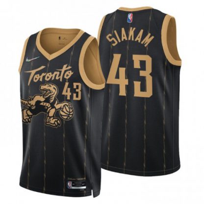 Toronto Toronto Raptors #43 Pascal Siakam Men's Nike Black 2021/22 Swingman NBA Jersey - City Edition