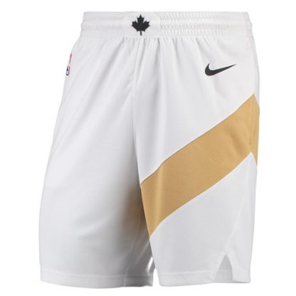 Men's Toronto Toronto Raptors Nike White City Edition Swingman Performance Shorts