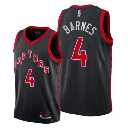 Toronto Toronto Raptors #4 Scottie Barnes Black Jersey