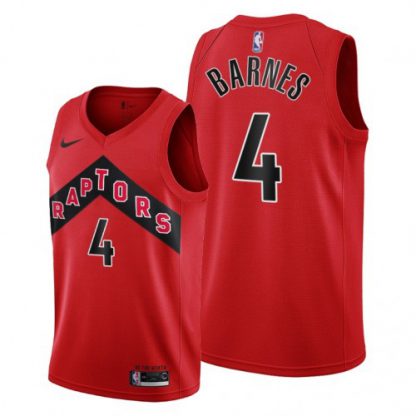 Toronto Toronto Raptors #4 Scottie Barnes Red Jersey