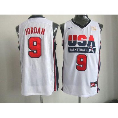 Nike Team USA #9 Michael Jordan White 2012 USA Basketball Retro Stitched NBA Jersey