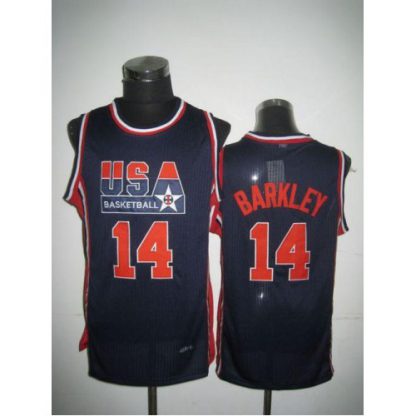 Team USA #14 Charles Barkley Dark Blue 2012 USA Basketball Retro Stitched NBA Jersey