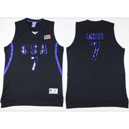 Nike Team USA #7 Kyle Lowry Black 2016 Dream Team Stitched NBA Jersey