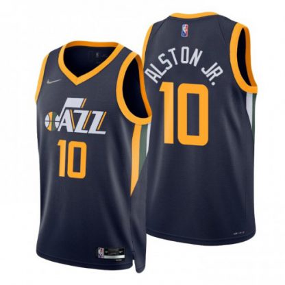 Nike Utah Jazz #10 Derrick Alston Jr. Navy Men's 2021-22 NBA 75th Anniversary Diamond Swingman Jersey - Icon Edition