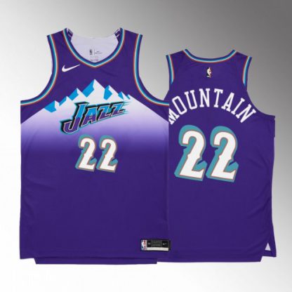 Utah Utah Jazz #22 Mountain Men's Purple Nike NBA 2022-23 Classic Edition Jersey