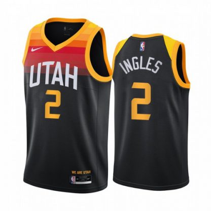 Nike Utah Jazz #2 Joe Ingles Black Women's NBA Swingman 2020-21 City Edition Jersey