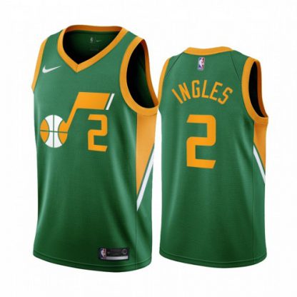 Utah Utah Jazz #2 Joe Ingles Green Women's NBA Swingman 2020-21 Earned Edition Jersey