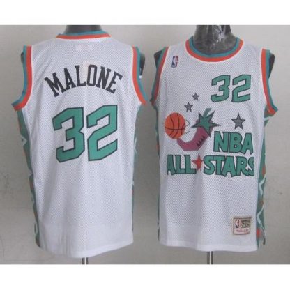 Mitchell And Ness Utah Jazz #32 Karl Malone White 1996 All-Star Stitched NBA Jersey