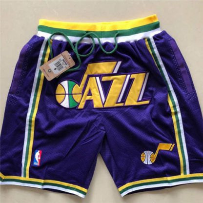 Utah Utah Jazz Just Don Hardwood Classics Swingman Shorts Purple