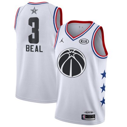 Washington Wizards #3 Bradley Beal White NBA Jordan Swingman 2019 All-Star Game Jersey
