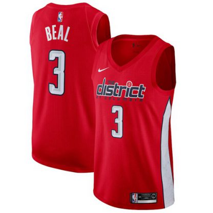 Nike Washington Wizards #3 Bradley Beal Red NBA Swingman Earned Edition Jersey