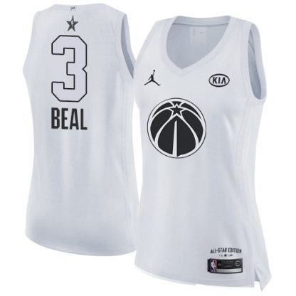 Nike Washington Wizards #3 Bradley Beal White Women's NBA Jordan Swingman 2018 All-Star Game Jersey