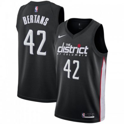 Nike Washington Wizards #42 Davis Bertans Black NBA Swingman City Edition 2018/19 Jersey