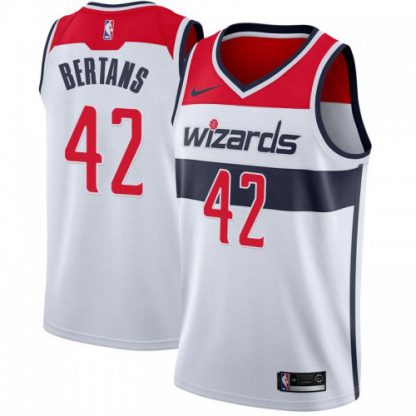 Nike Washington Wizards #42 Davis Bertans White Association Edition Women's NBA Swingman Jersey