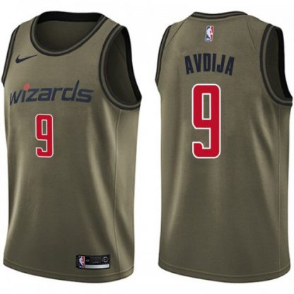 Nike Washington Wizards #9 Deni Avdija Green Salute to Service Youth NBA Swingman Jersey
