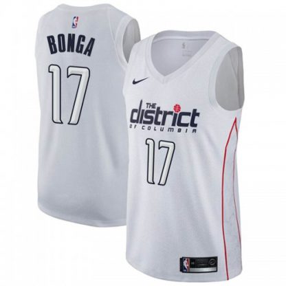 Nike Washington Wizards #17 Isaac Bonga White NBA Swingman City Edition Jersey