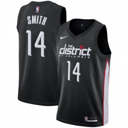 Nike Washington Wizards #14 Ish Smith Black NBA Swingman City Edition 2018/19 Jersey