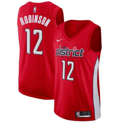 Nike Washington Wizards #12 Jerome Robinson Red NBA Swingman Earned Edition Jersey